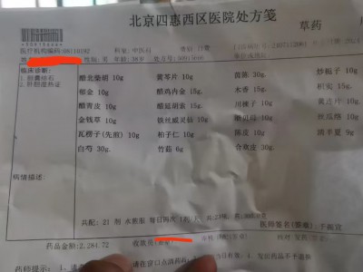 中国中医科学院西苑于振宣药方6